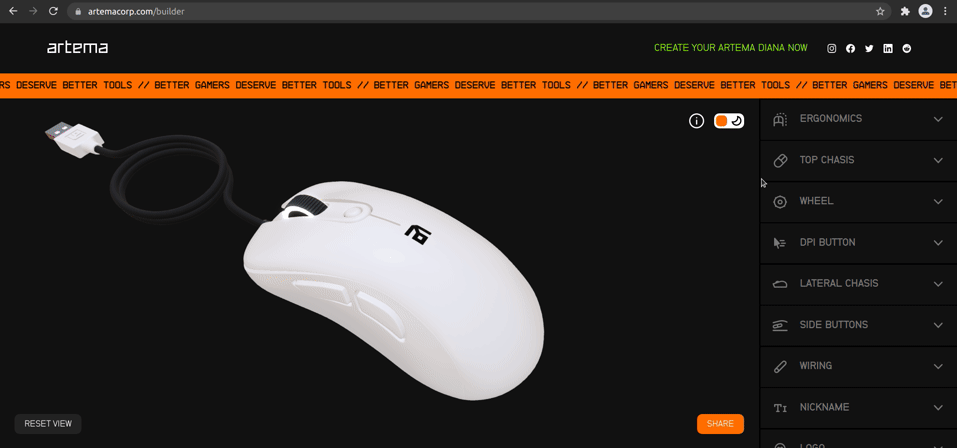Animated context menu